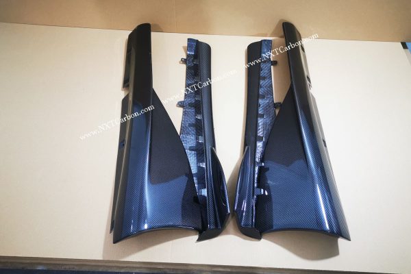 Mclaren 600lt side skirts dry carbon 1:1version