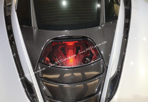 McLaren 720S Coupe OEM Rear Engine Cover - 2pcs Dry Carbon Set for Authentic Style and Protection