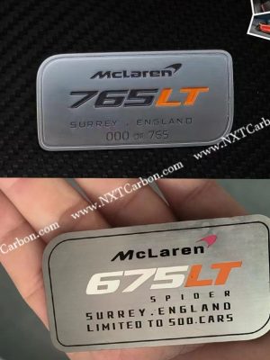 Mclaren logo 765lt 675lt 600lt badge