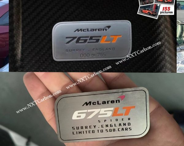 Mclaren logo 765lt 675lt 600lt badge