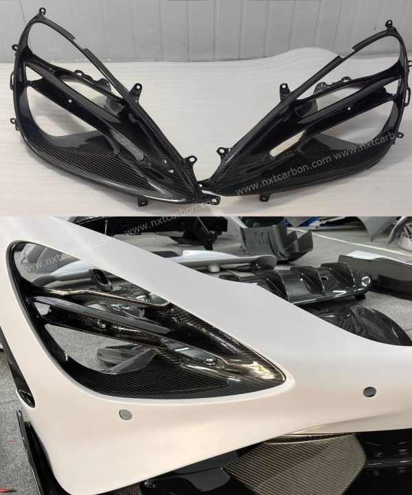 Mclaren 720s  oem dry carbon headlight bucket 2pcs/set