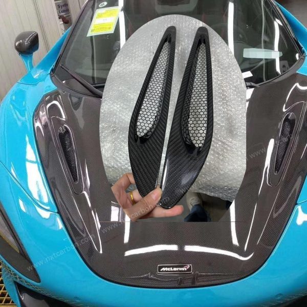 hoodventmain Mclaren 720S OEM hood vent with mesh grid 2pcs/set
