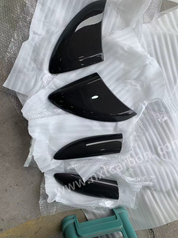 Mclaren 600lt style  dry carbon side vent door handle dry carbon  4pcs /set