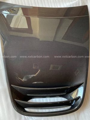 Ferrari F8 Tributo Keyvany Style Dry Carbon Fiber Hood Vent | Decorative Airflow Panel | Perfect Fitment