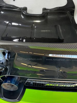 McLaren 720S & 765LT Dry Carbon Fiber Exhaust Cover | Heat-Resistant, OEM Fitment, Lightweight