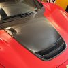 Ferrari F8 Tributo Keyvany Style Dry Carbon Fiber Hood Vent | Decorative Airflow Panel | Perfect Fitment