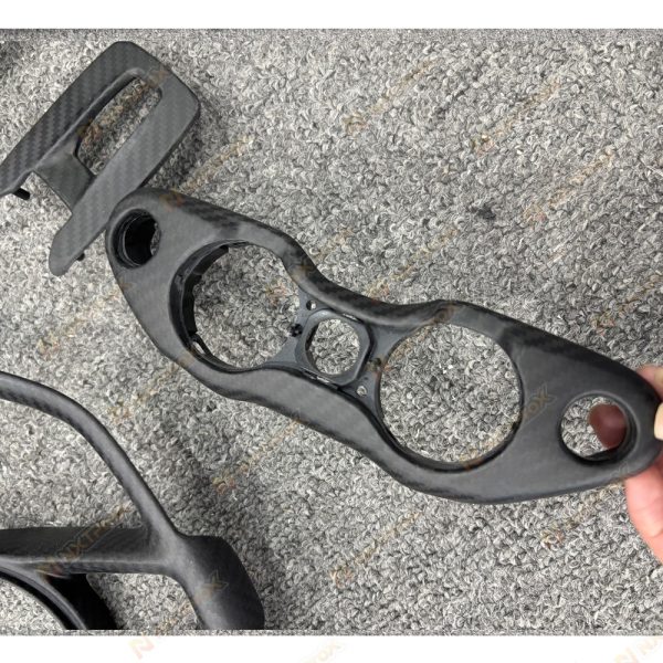 McLaren 720S Dry Carbon Fiber Interior Trim Kit – Steering Wheel Cover, Instrument Panel & Center Console