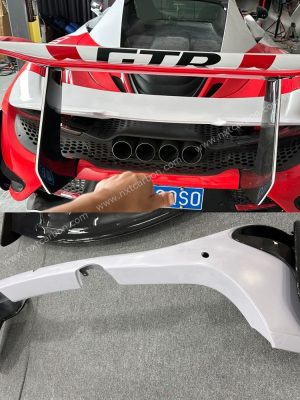 765LT-Style Dry Carbon Replacement Rear Bumper for McLaren 720S - Direct Bolt-On Installation, Wind Tunnel-Validated Design