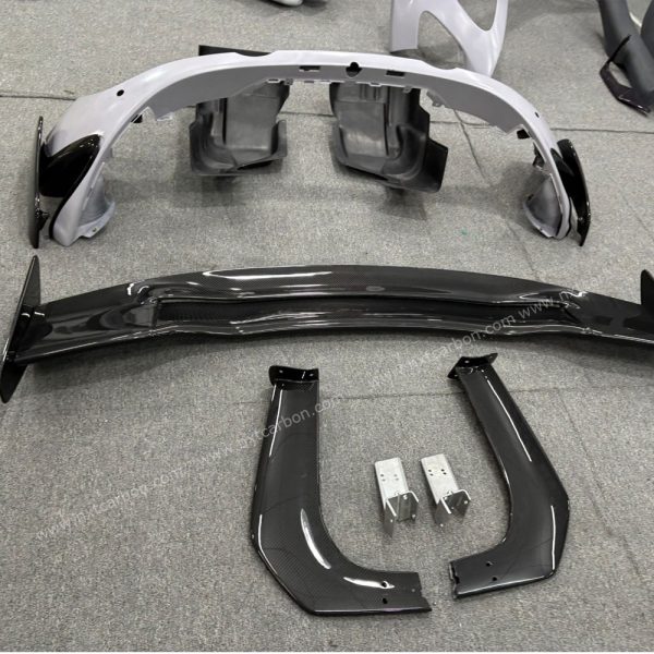 765LT-Style Dry Carbon Replacement Rear Bumper for McLaren 720S - Direct Bolt-On Installation, Wind Tunnel-Validated Design