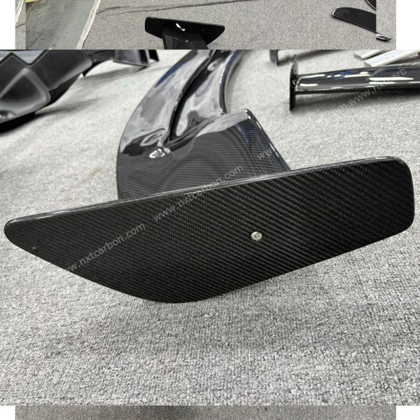 Dry Carbon Fiber GTR-Style Rear Wing Spoiler for McLaren 720S - High Downforce Aerodynamic Design, Direct Bolt-On Installation