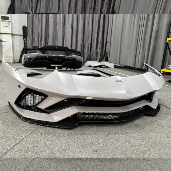 LP740-4 Aerodynami Upgrade Kit for Lamborghini Aventador LP 700-4 - Precision-Molded Dry Carbon Fiber Front/Rear Bumpers & Side Skirts (1:1 OEM Geometry)