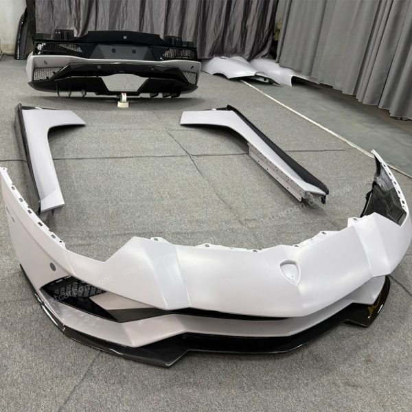 LP740-4 Aerodynami Upgrade Kit for Lamborghini Aventador LP 700-4 - Precision-Molded Dry Carbon Fiber Front/Rear Bumpers & Side Skirts (1:1 OEM Geometry)