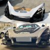 sennabumper4152 Dry Carbon Fiber Senna-Style Front Bumper for McLaren 720S - Aerodynamic Upgrade with Precision OEM Fitment