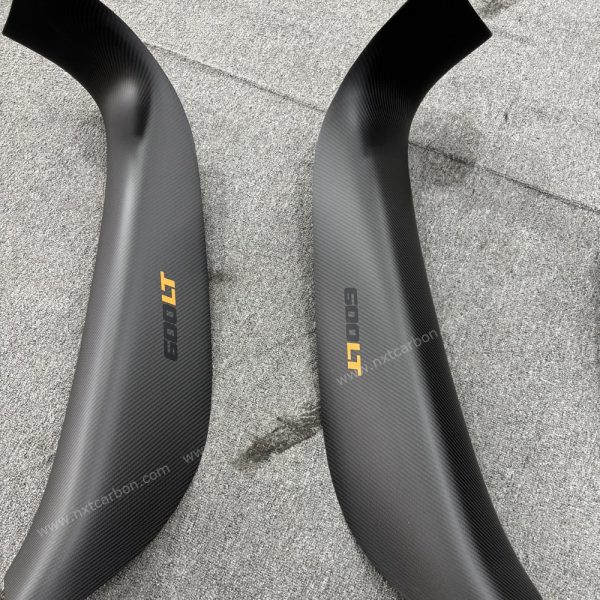600ltdoor McLaren 600LT OEM-Style Dry Carbon Fiber Door Sills - Precision Fit Replacement with Custom Logo (2-Piece Illuminated Entry Guards)