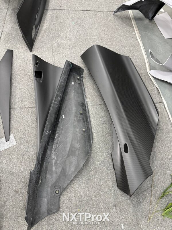 McLaren 720S Coupe Dry Carbon Exposed car door Panel OEM Replacement – 4PCS Set