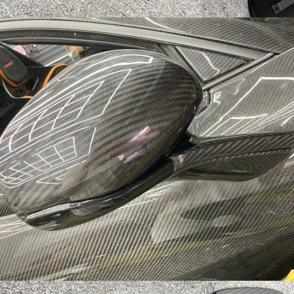mclaren 720s mirror cover w arm