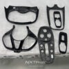 GTinteriorizetrim McLaren GT Dry Carbon Fiber Interior Trim Kit - 6-Piece replacment(Dashboard/Door Panels/Console)