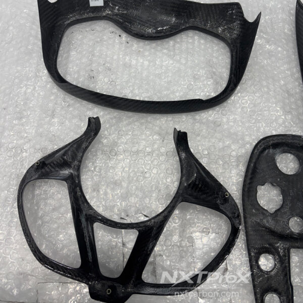gtinterior trim 1 McLaren GT Dry Carbon Fiber Interior Trim Kit - 6-Piece replacment(Dashboard/Door Panels/Console)